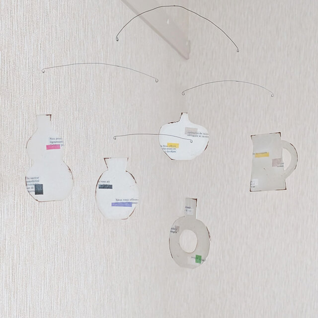 紙のモビール：フラワーベース