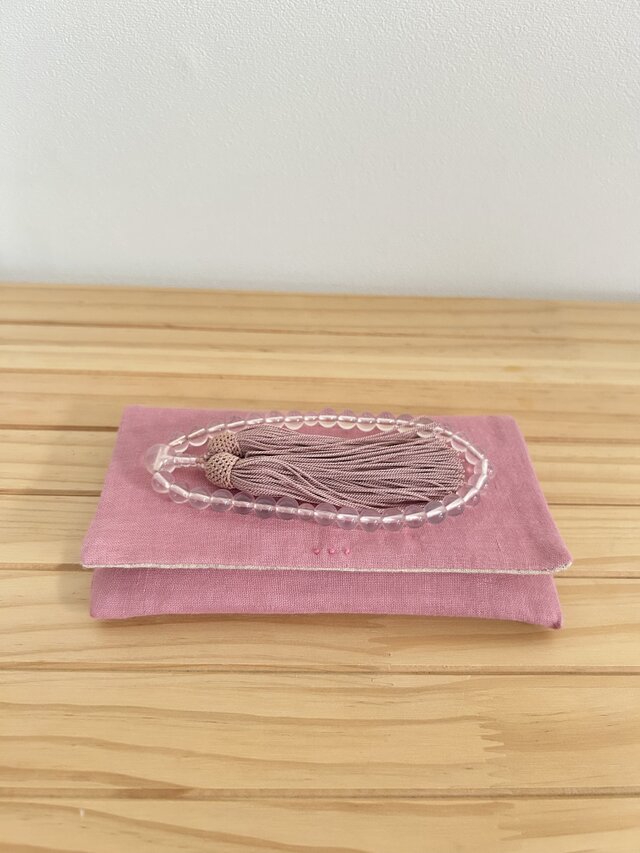 お念珠入れ　ピンク
