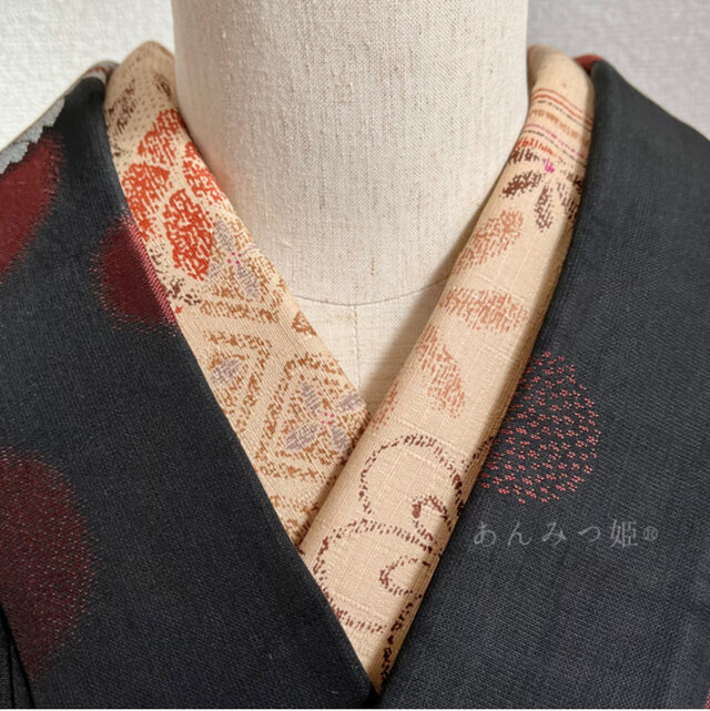 綿の半衿 つむぎ日和