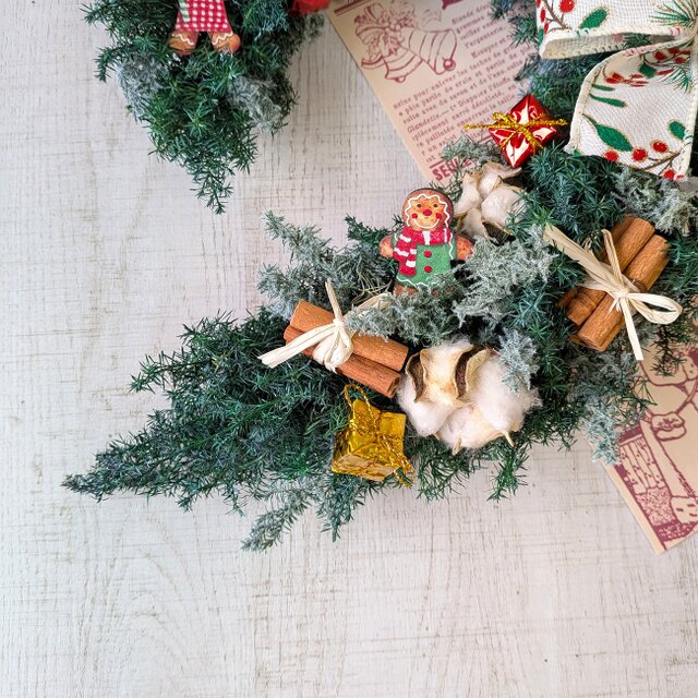 クリスマス早割企画】ジンジャークッキーのクリスマスリース（ちょっと