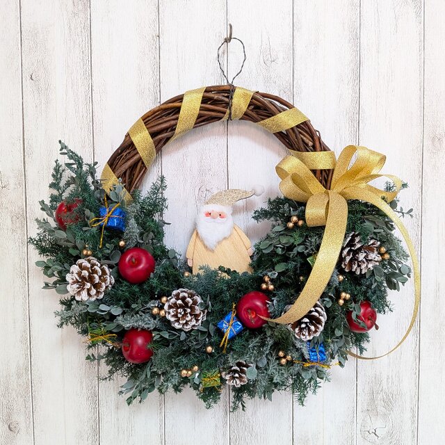 2.クリスマスハーフリース Christmas half wreath 2021 クリスマスハーフリース