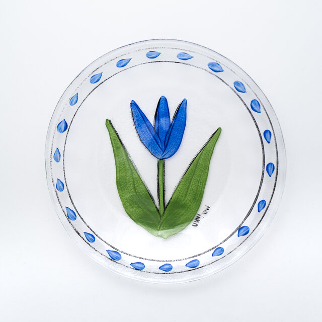Tulipa｜plate 19cm｜blue