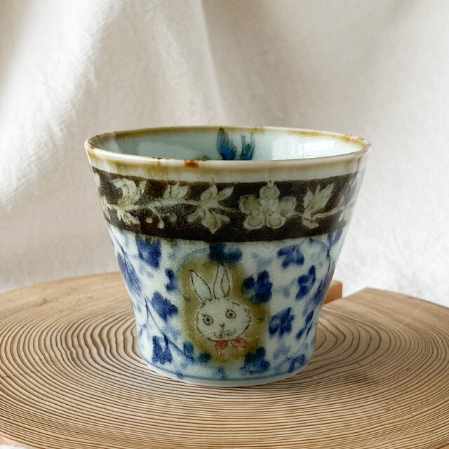 チコロット❤️すべて手描き❤️染付け❤️蕎麦猪口や珈琲カップにもなる❤️カップ❤️デザートカップ