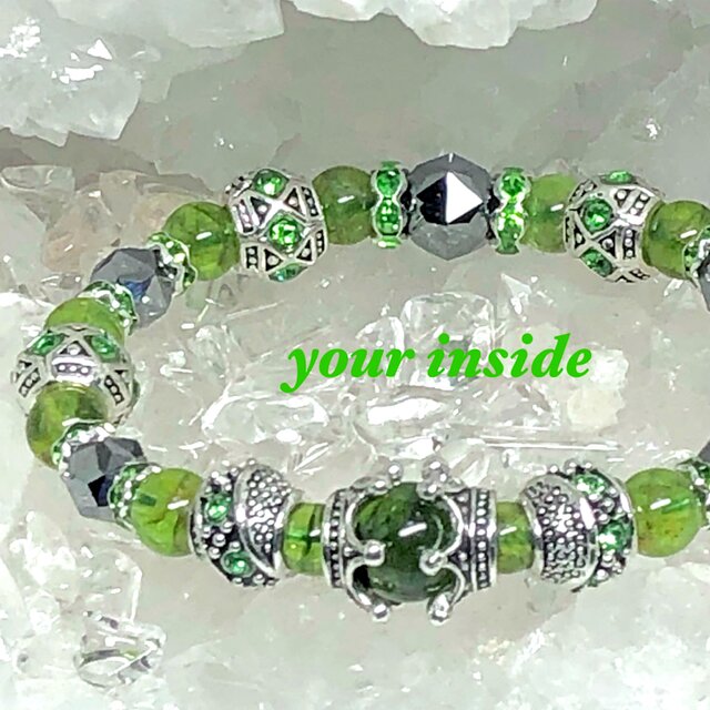 ペリドット ヨーロピアン 天然石ブレスレット