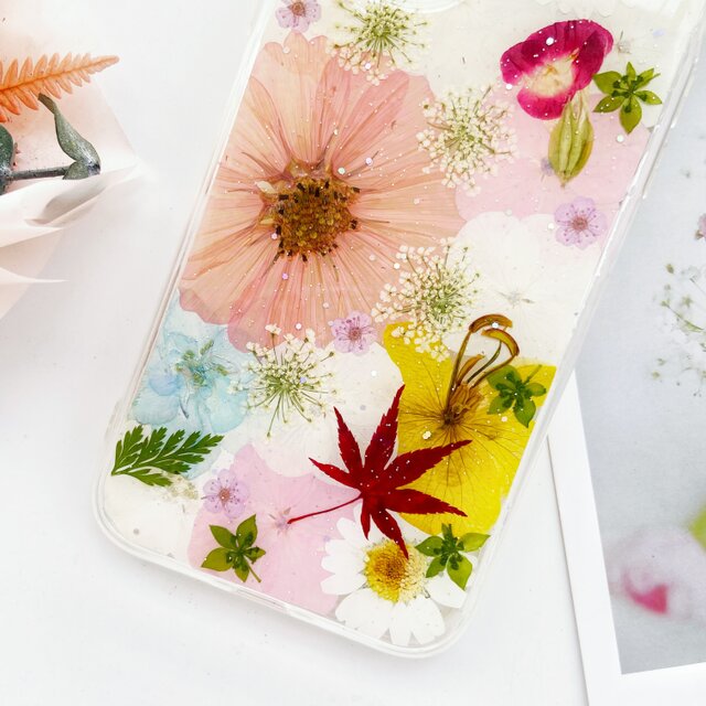 あんずページ⭐︎押し花ケース Galaxy R ｜ ケース専門店 押し花 | 201021_6 押し花スマホケース / iPhoneアクセサリー
