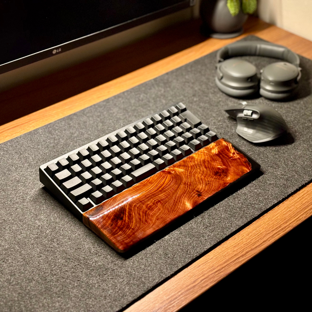 HHKB アームレスト パームレスト リストレスト 木製 無垢材 おしゃれ HHKB REALFORCE 60％ キーボード パームレスト アームレスト リスト