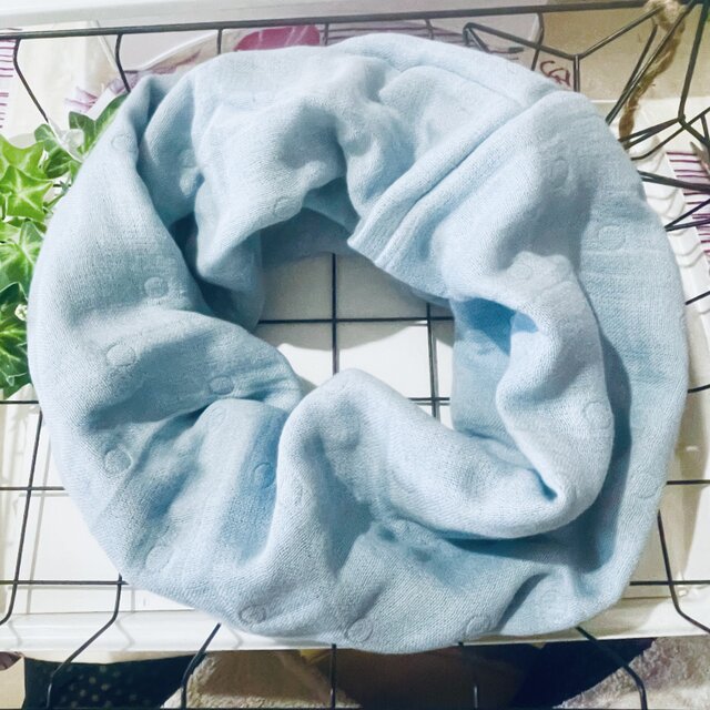 ☆国産ふわとろ雲のガーゼ☆肌に優しい天然素材☆12重ガーゼねじりスヌード☆