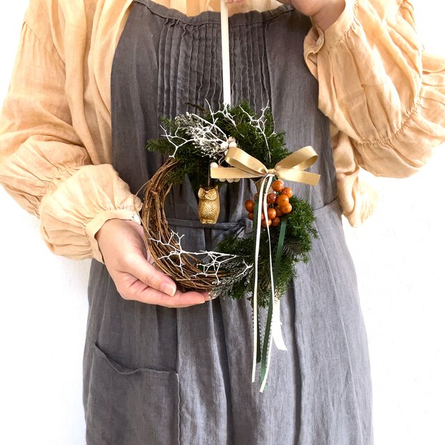 【冬の森のリース】　S　オウル