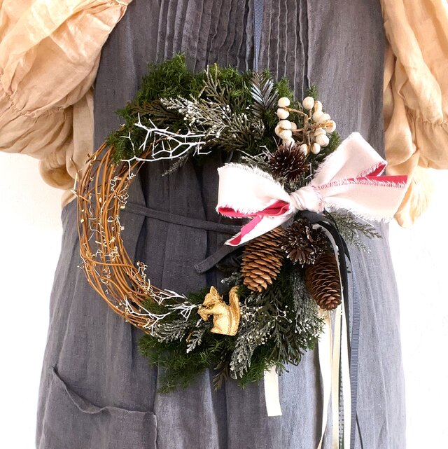 【冬の森のリース】　М