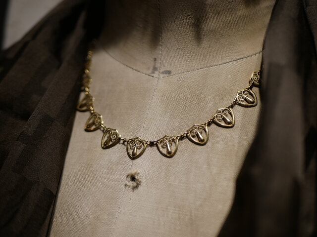 専用　フィリグリー　K18　フランスアンティーク　アンティークジュエリー FN-18】 フィリグリー K18 アンティークネックレス フランス