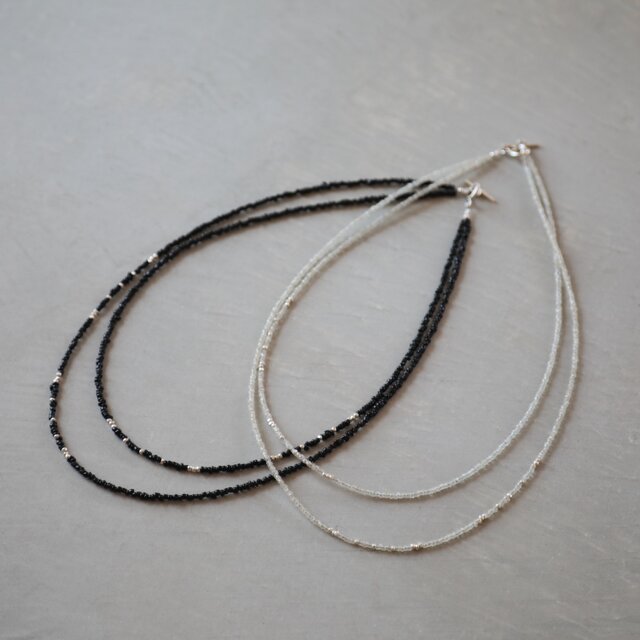 Short double necklace
