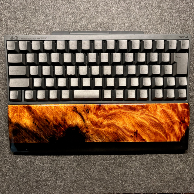 HHKB キーボード アームレスト パームレスト リストレスト 木製 天然木 HHKB REALFORCE 60％ キーボード パームレスト アームレスト