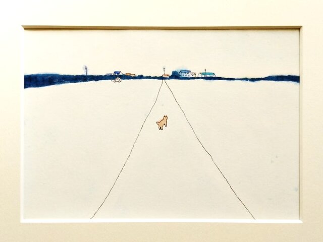 一点物｜風景画｜原画「家に帰る」※額縁入り（太子サイズ） | iichi