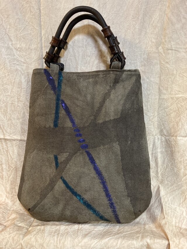 柿渋染めお出かけバッグ