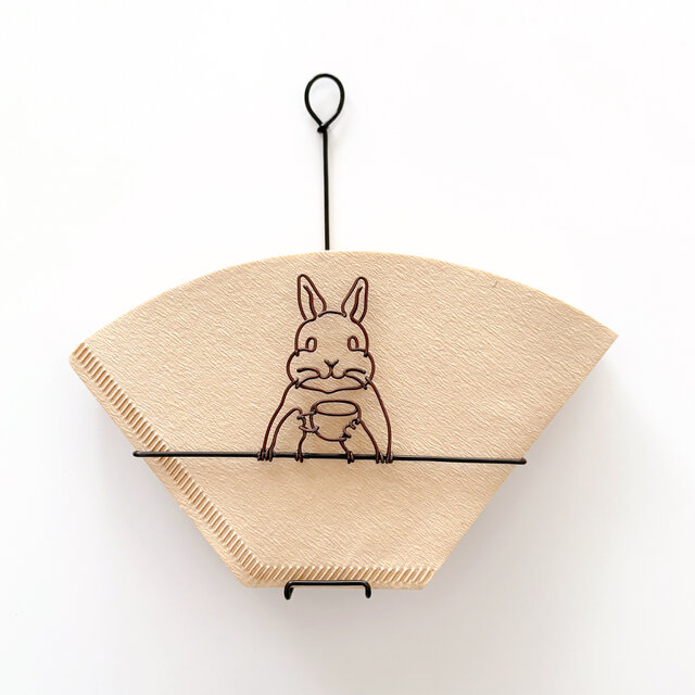 【 受注制作 】うさぎのコーヒーフィルターケース