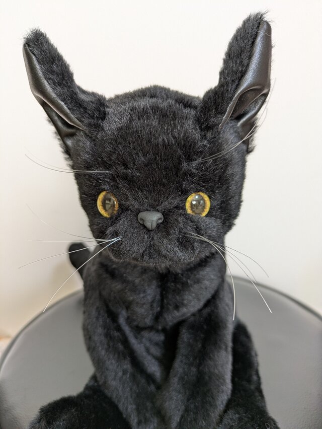 ぬいぐるみ☆黒猫☆ポージング自由