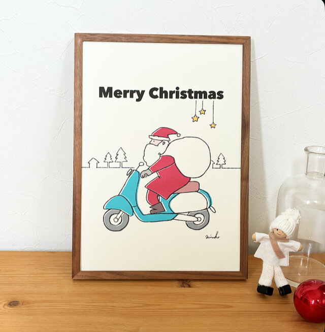 【クリスマスポスター】【クリスマス】サンタクロースのクリスマスポスター