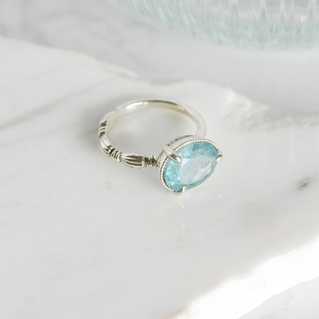 Moss Aquamarine モスアクアマリン リング 【1点限定】 | iichi 日々