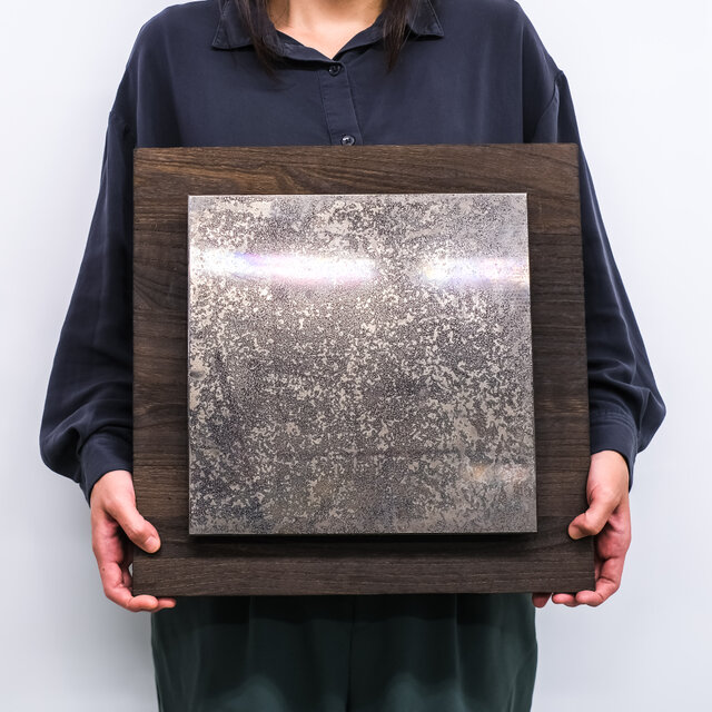 アートパネル 「夜空」｜一点物｜金属アート｜ウォールアート｜クリスマスギフト・新築祝いに｜輝きを与える光のインテリア