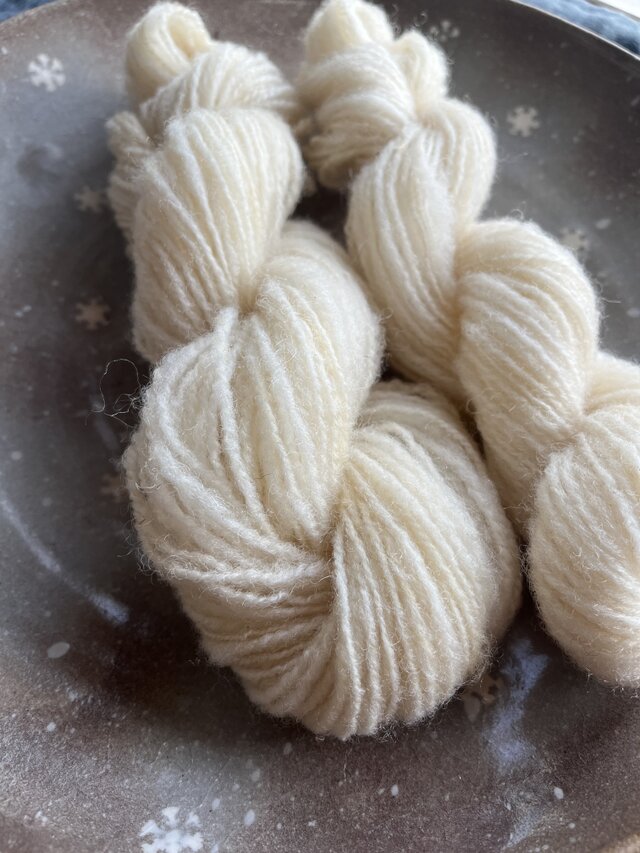 手紡ぎ糸(50ｇ) 田中牧場様 テクセル羊