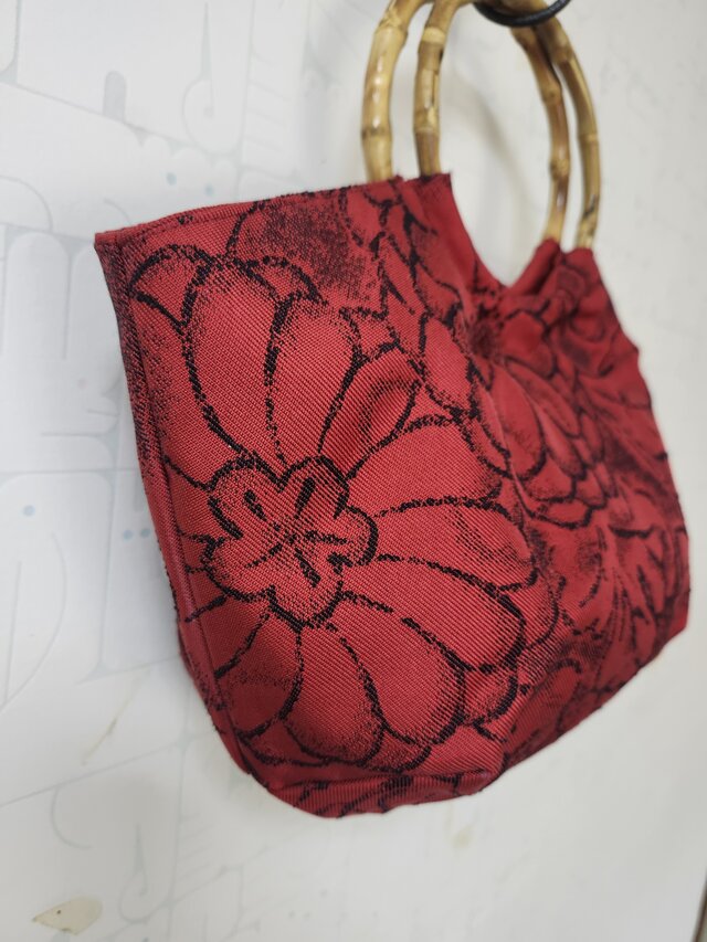 帯リメイク リング持ち手バッグ | iichi 日々の暮らしを心地よく