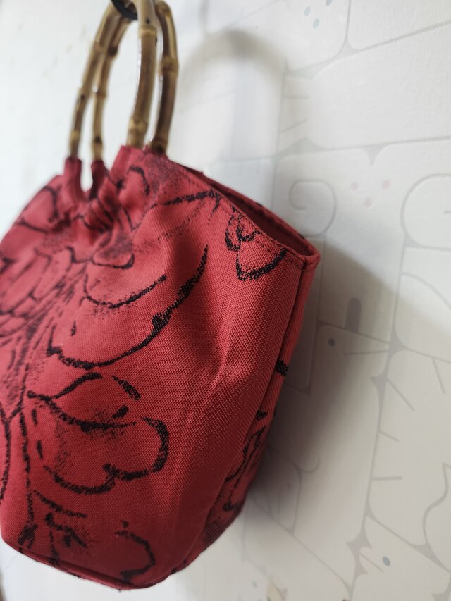 袋帯　帯リメイクバッグ　リングバッグ 帯リメイク リング持ち手バッグ | iichi 日々の暮らしを心地よく