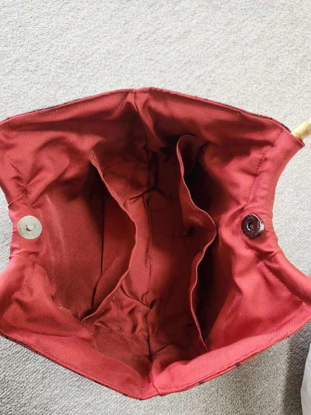 帯リメイク リング持ち手バッグ | iichi 日々の暮らしを心地よくする