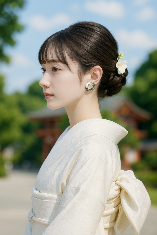 白椿ピアス/イヤリング | iichi 日々の暮らしを心地よくする