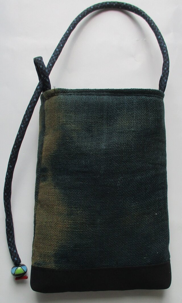 ８５０３　蚊帳で作ったスマホポーチ