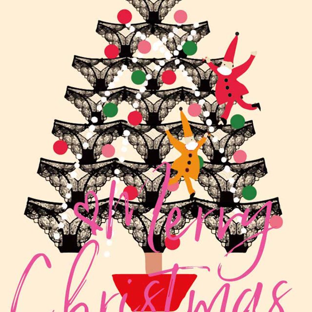 おやおや？ クリスマス 送料無料 イラスト A4〜A0 ポスター アート