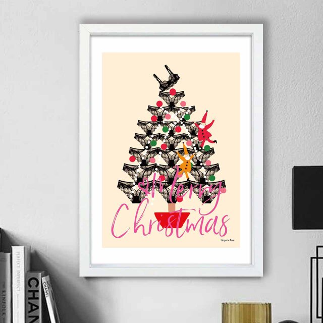 おやおや？ クリスマス 送料無料 イラスト A4〜A0 ポスター アート