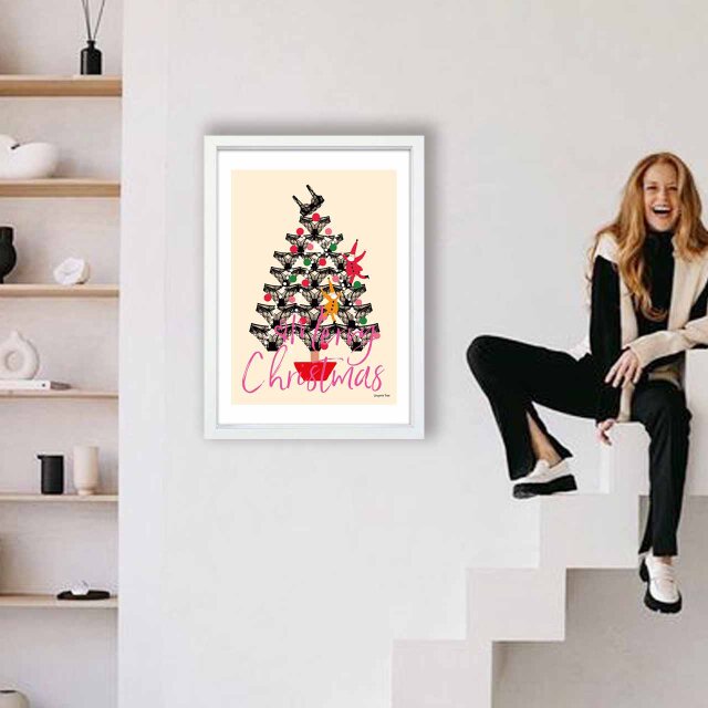 おやおや？ クリスマス 送料無料 イラスト A4〜A0 ポスター アート