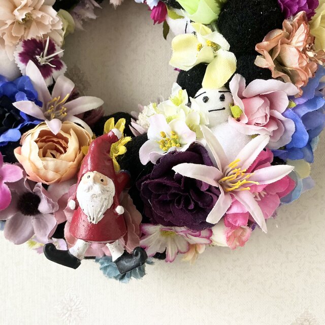 Sale☆オカベマキコ　クリスマスリース　カラフル 楽天市場】【お細工リース】 スイートクリスマス ＊ 京都 くろちく