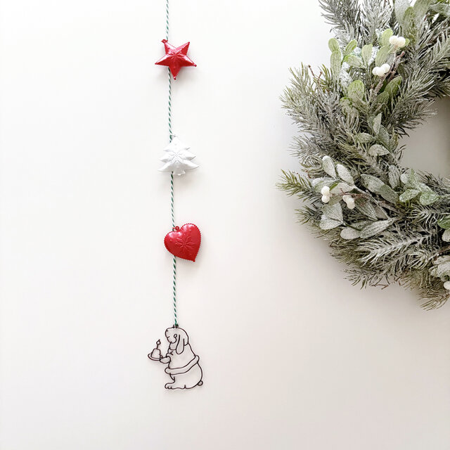 ホーランドロップのクリスマスガーランド