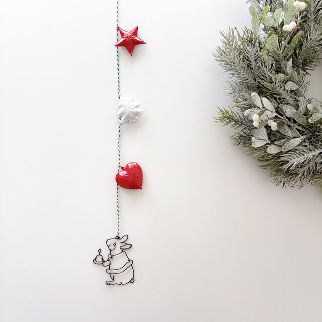 うさぎのクリスマスガーランド