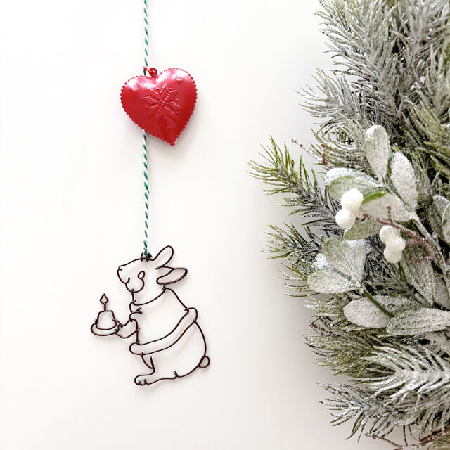 うさぎのクリスマスガーランド | iichi 日々の暮らしを心地よくする