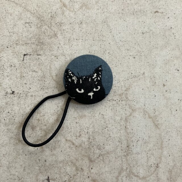 ネコさん模様の髪留め(ot-k-141)