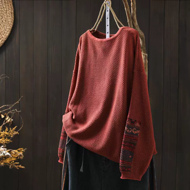 新作｜ニットセーター 長袖 オーバーサイズ ライトウェイト 春秋 ゆったり カジュアル