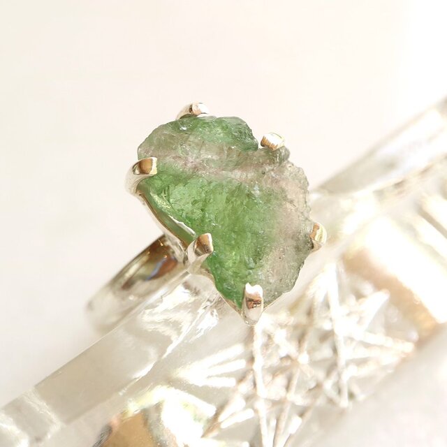 SVR-300 【CERCA50%OFF】トルマリン スターリングシルバーリング 17.5号