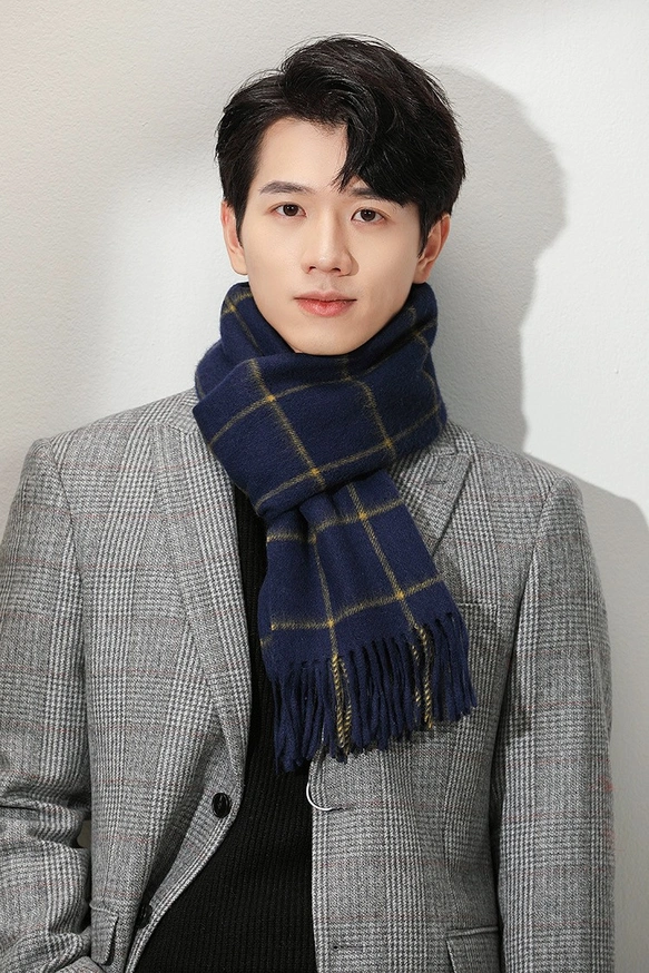 スヌード冬 ネックウォーマー スヌード マフラー メンズ ストール カシミヤ100% 最高のカシミヤ 英国風