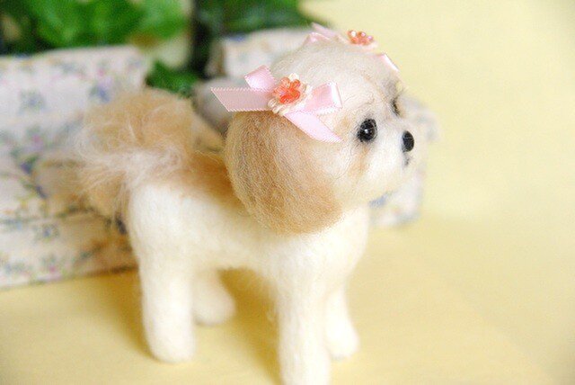 □羊毛フェルト シーズー 犬 | iichi 日々の暮らしを心地よく