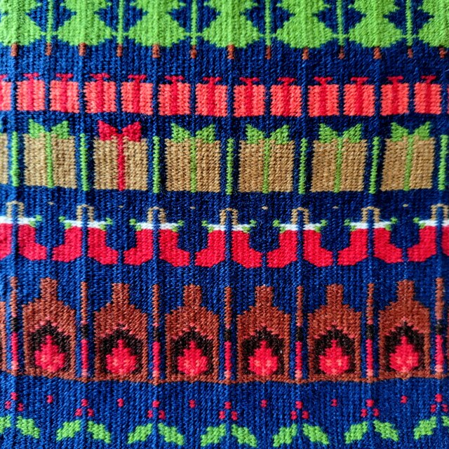 北欧手織りクリスマスタペストリー（Christmas Night) | iichi 日々の