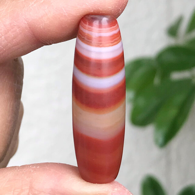 線天珠　天珠　アゲート　瑪瑙　赤めのう　天然石　アクセサリー素材