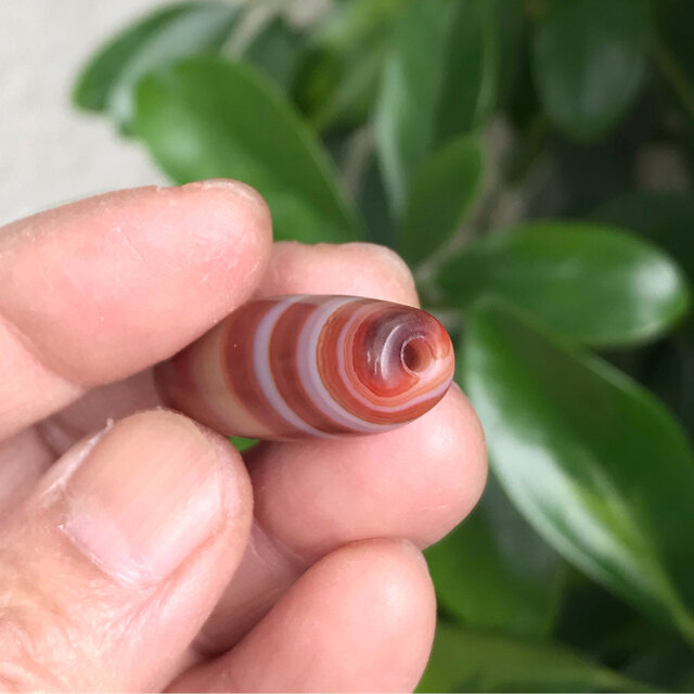 線天珠 天珠 アゲート 瑪瑙 赤めのう 天然石 アクセサリー素材 | iichi