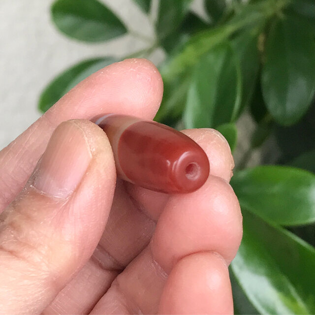 線天珠 天珠 アゲート 瑪瑙 赤めのう 天然石 アクセサリー素材 | iichi