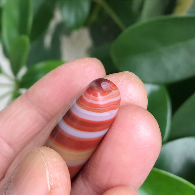 線天珠 天珠 アゲート 瑪瑙 赤めのう 天然石 アクセサリー素材 | iichi