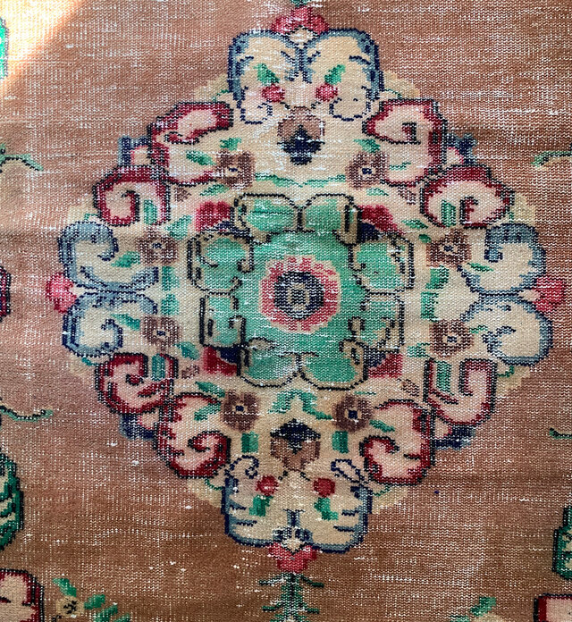 超大判　特大　271×140 超レア　トルコヴィンテージラグ　テラコッタオレンジ 超大判 特大 271×140超レア トルコヴィンテージラグ テラコッタ