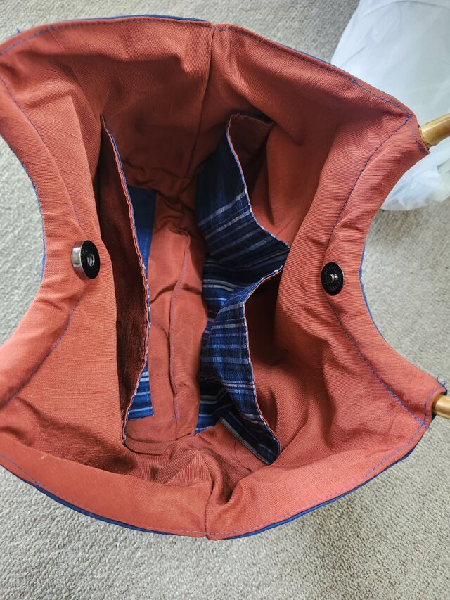 帯リメイク リング持ち手バッグ | iichi 日々の暮らしを心地よくする