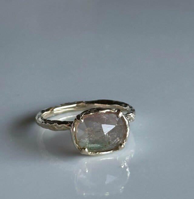 パステルバイカラートルマリン　リング / k10