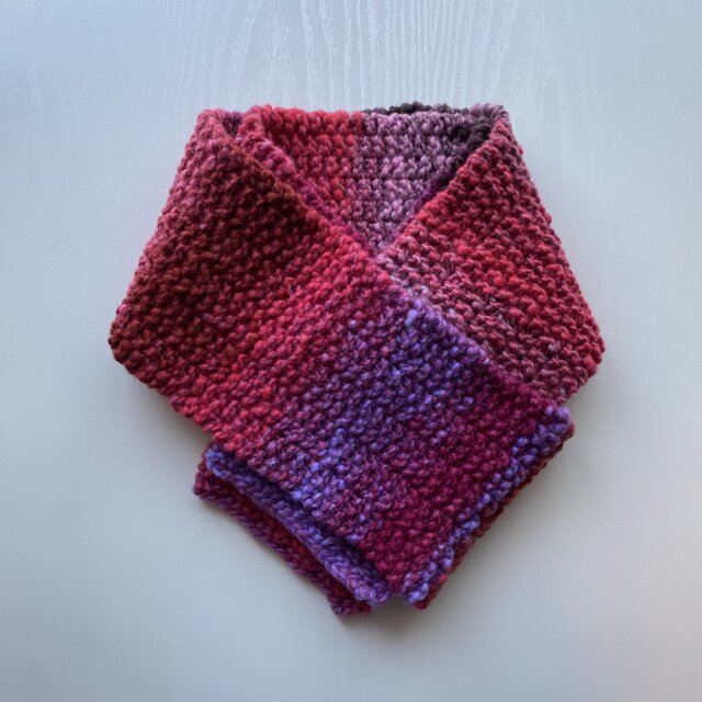 手編みのマフラー（キッズサイズ）